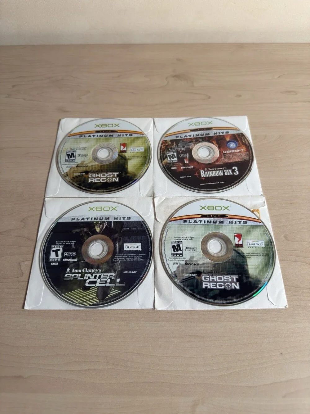 Tom Clancy's Xbox Platinum Hits, 4 Game Collection: Splinter, Rainbow, Recon (2)